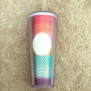 Starbucks Studded Tumbler: Rainbow Design